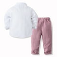 thumbnail image 5 of Toddler Boys Semi Formal Outfit Bowtie Dress Shirt Vest Pants Easter Baby Boy Outfit Toddler Outfits 3-4 Years, 5 of 8