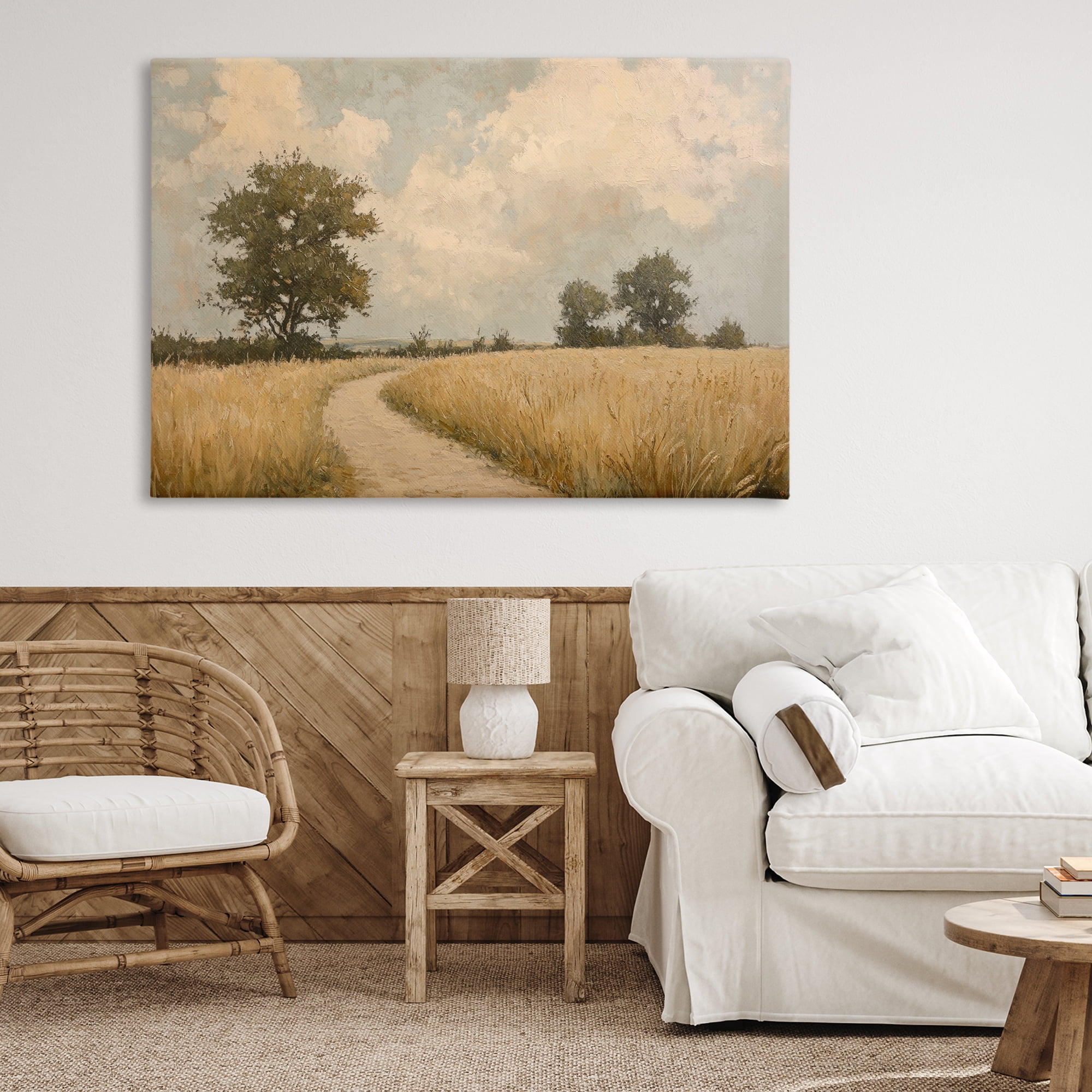 Stupell Industries Soft Field of Wheat Canvas Wall Art, design by Petal Prints Design