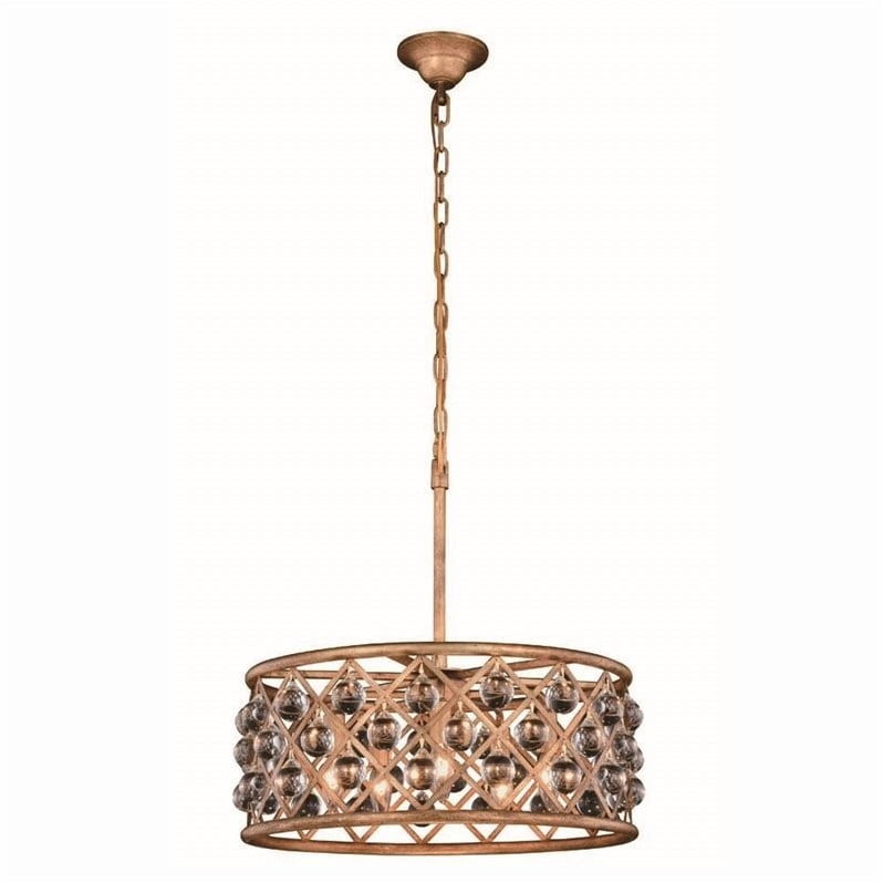 Elegant Lighting Madison 20 5 Light Royal Crystal Pendant Lamp