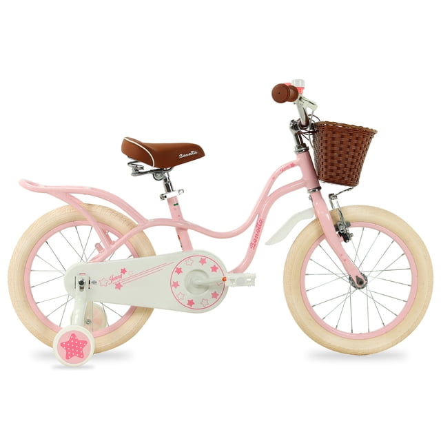 Bicicleta BENOTTO Infantil JENNY R16 1V. Niña Frenos “V”/Contrapedal Aluminio Rosa/Blanco Talla:UN
