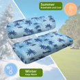 thumbnail image 5 of HUIACONG Palm Tree Sky Golf Cart Seat Covers 2 Pack, Cute Foldable Dustproof Golf Cart Seat Covers for EZGO TXT RXV Club Car DS, 5 of 7