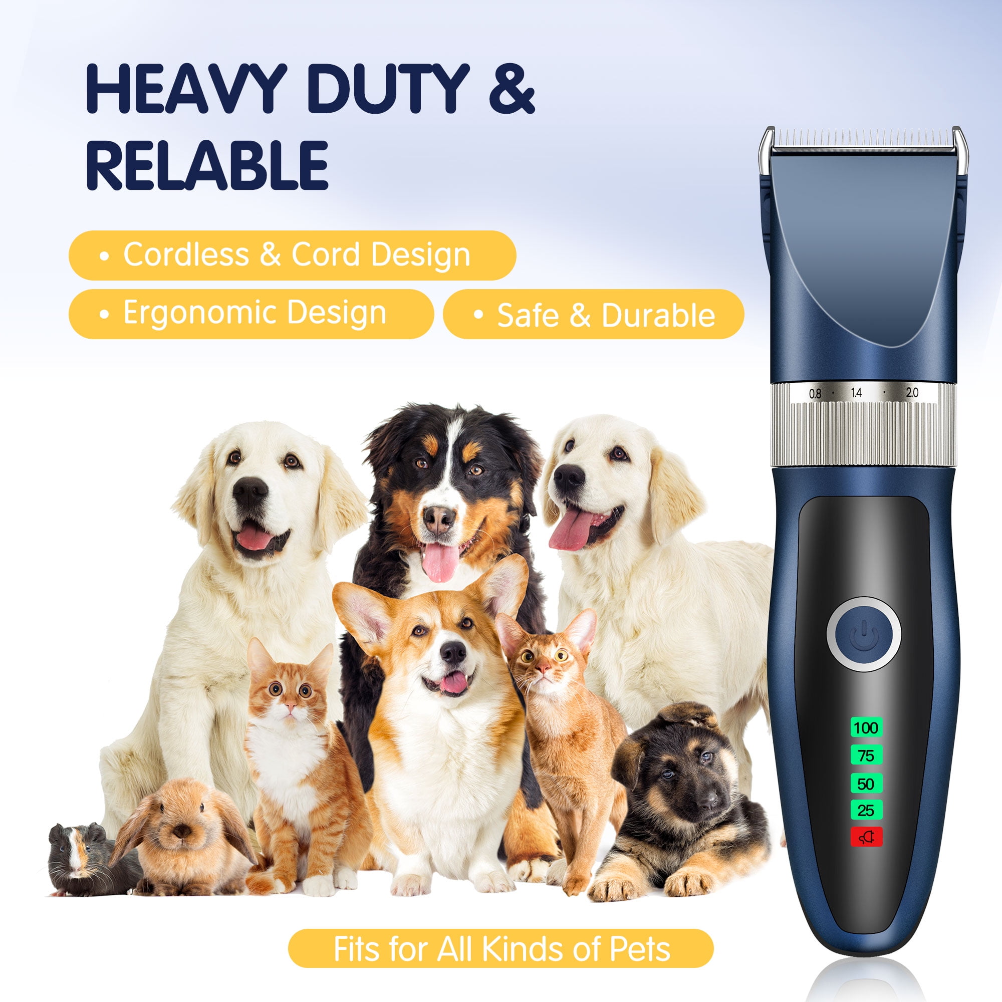Dog Clippers Mrdoggy Dog Grooming Clippers for Thick Fur Nail