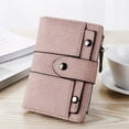 thumbnail image 5 of WIZUTIZ Women's Wallets & Purses for Women Zipper Handbags Billfolds Womens Retro Purses Womens Womens Zipper Pockets Medium Solid Bags Waterproof Lightweight Bag 1 PC Pink, 5 of 6