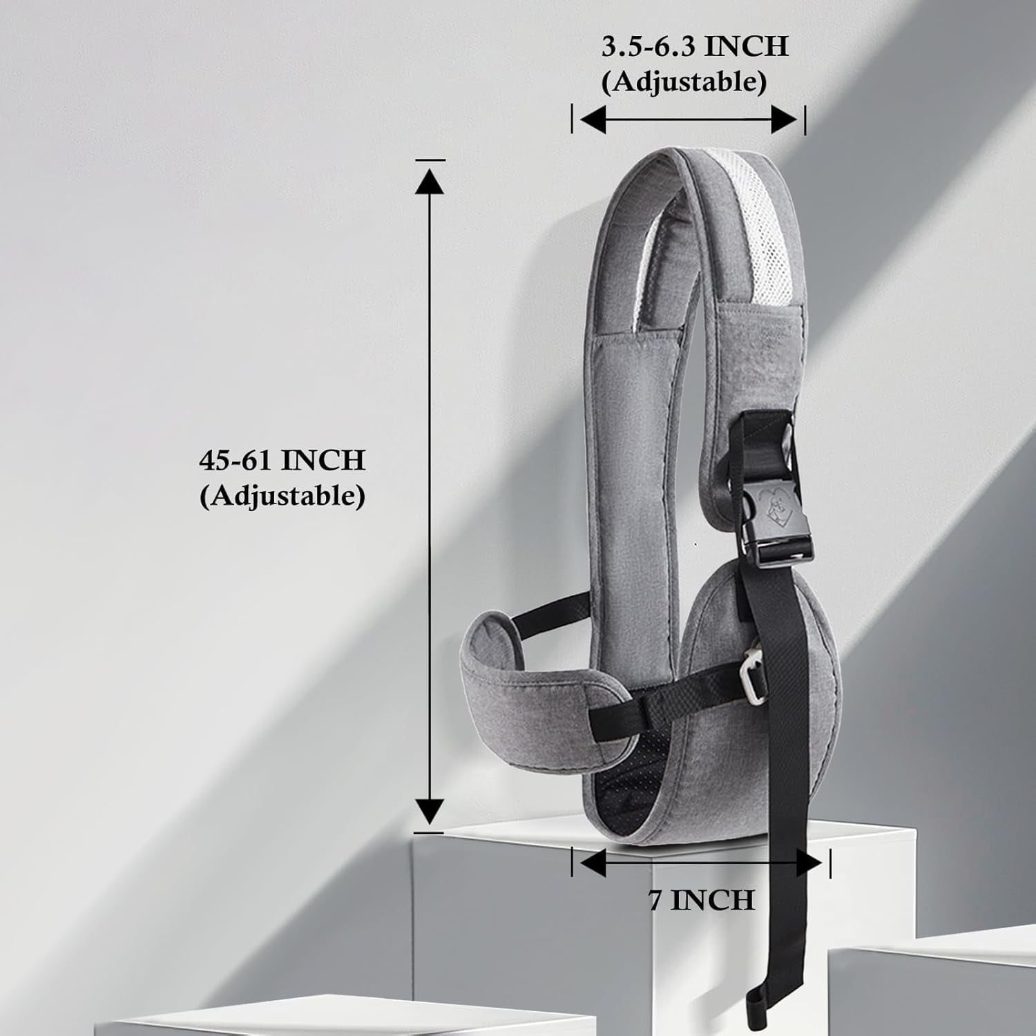 Gilysido Grow and Go All-in-One Breathable Hip Seat Baby Carriers for Toddler , Gray