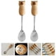 thumbnail image 3 of 2 cucharas de café con mango de madera, cuchara para mezclar alimentos, adorable cuchara para revolver, 3 of 6