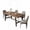 Brown 1600, variant on 63-Inch Rectangular Dining Table for 4-6 People, Heavy Duty Kitchen Table with 2" x 2" Metal Legs, T-Shaped Steel Bar