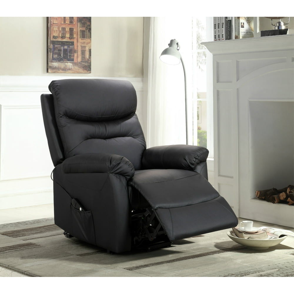 Heated Massage Sofa Lounge Chair Power Lift Recliner with Side Pockets - Walmart.com - Walmart.com
