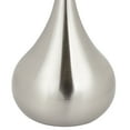 thumbnail image 5 of Possini Euro Design Mid Century Modern Floor Lamp 62" Tall Brushed Steel Droplet Cotton Cylinder Shade for Living Room Bedroom Office, 5 of 9