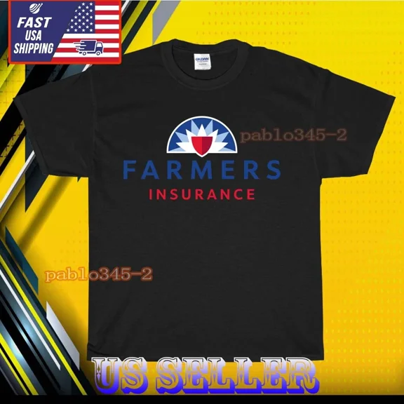 RETRO NEW SHIRT FARMERS INSURANCE LOGO T-SHIRT UNISEX FUNNY AMERICAN USA SIZE S-5XL