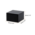 thumbnail image 2 of Uxcell 2"x2"x1" Jewelry Display Riser Polished Acrylic Cube Display Stand Block Collection Showcase, Black, 2 of 5