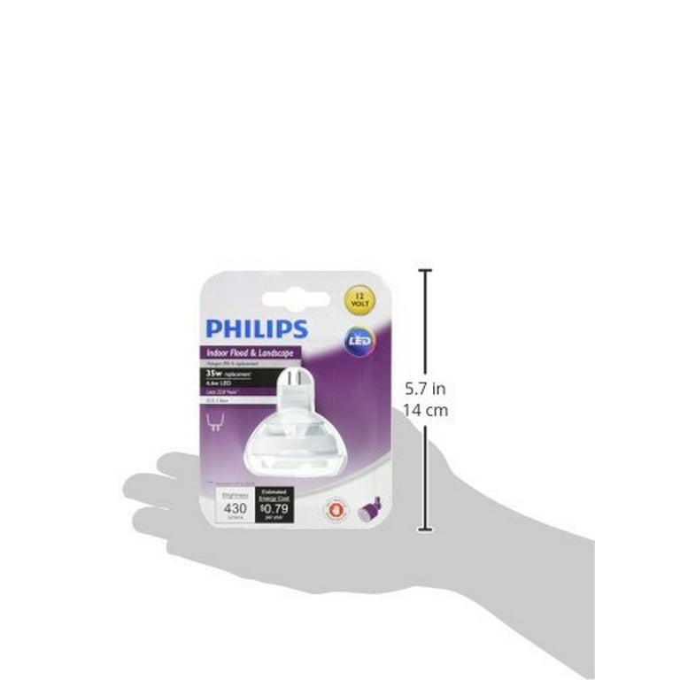 gat in het geheim test Philips LED 464305 35 Watt Equivalent MR16 Bright White Dimmable Energy  Star Certified LED Light Bulb, 1-Pack - Walmart.com