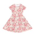 thumbnail image 2 of Uourmeti Pigs Kids Dresses Summer Cute Short Sleeve Crewneck Midi Dress Casual Swing Dresses with Pockets for 13-14 Years Old Girls, 2 of 6