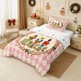 thumbnail image 2 of Erosebridal Christmas Nutcracker King Size Comforter Sets 3pcs,Happy Xmas Comforters King Size,Light Pink,Reversible,1 Comforter and 2 Pillowcases, 2 of 6