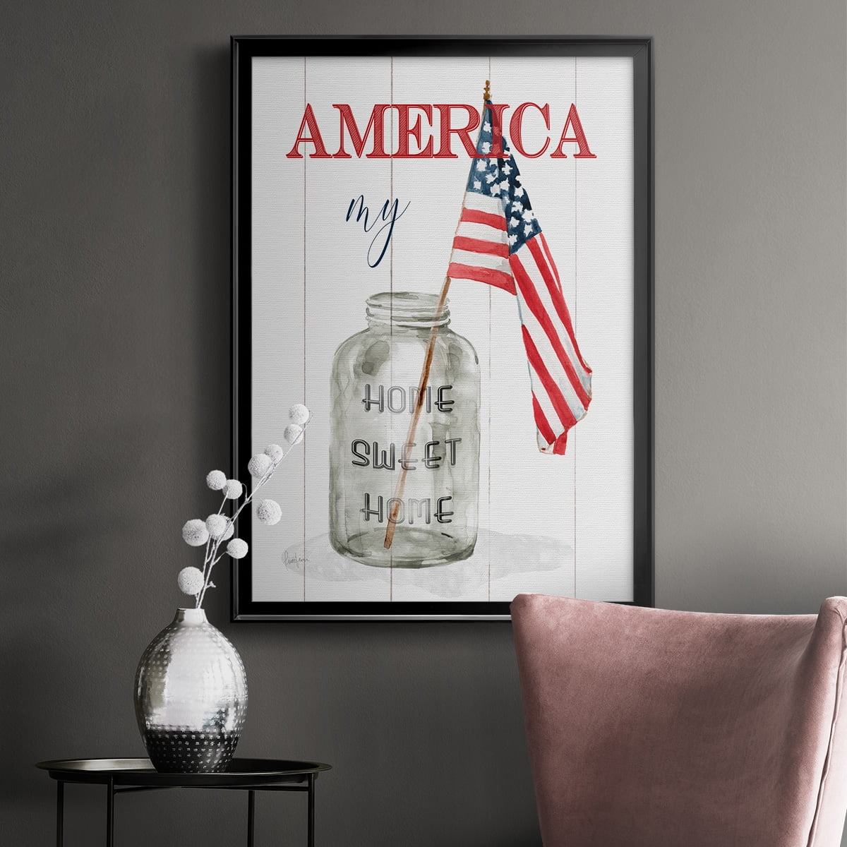 America My Home Sweet Home Premium Classic Framed Print - Ready to Hang