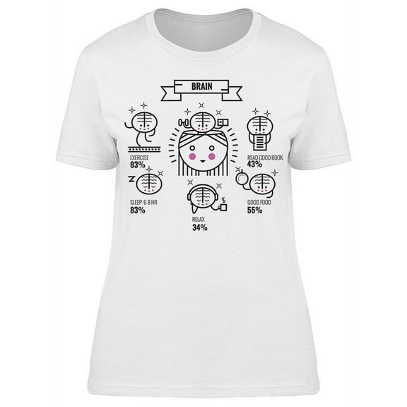 Brain Exercise T-Shirt Women -Image by Shutterstock, Female x-Large