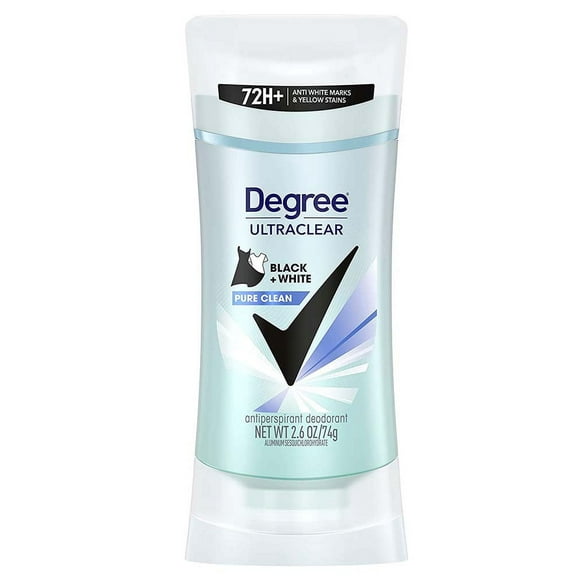 Degree Ultraclear Black White Pure Clean Antiperspirant Deodorant 2.6 oz