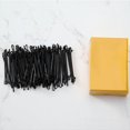 thumbnail image 1 of Pinza para el cabello negra de gran tamaño de 2,2" - Pasador plano puntiagudo negro para mujeres - Ideal para cabello rizado - Pinzas para el cabello para estilos de boda y fiesta - Adecuado par, 1 of 5