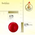 thumbnail image 2 of Bolsius Lot de 2 Bougies Boules Rouges 2,75 Po (70 mm), 2 of 8