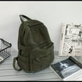 thumbnail image 2 of Laptop Backpack for Women Travel Canvas Backpack for Women Vintage Army Green Aesthetic Backpack for School, 2 of 8