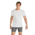 Hanes Men's Comfort Fit Ultra Soft Cotton White Crew TShirt Undershirts, 3 Pack