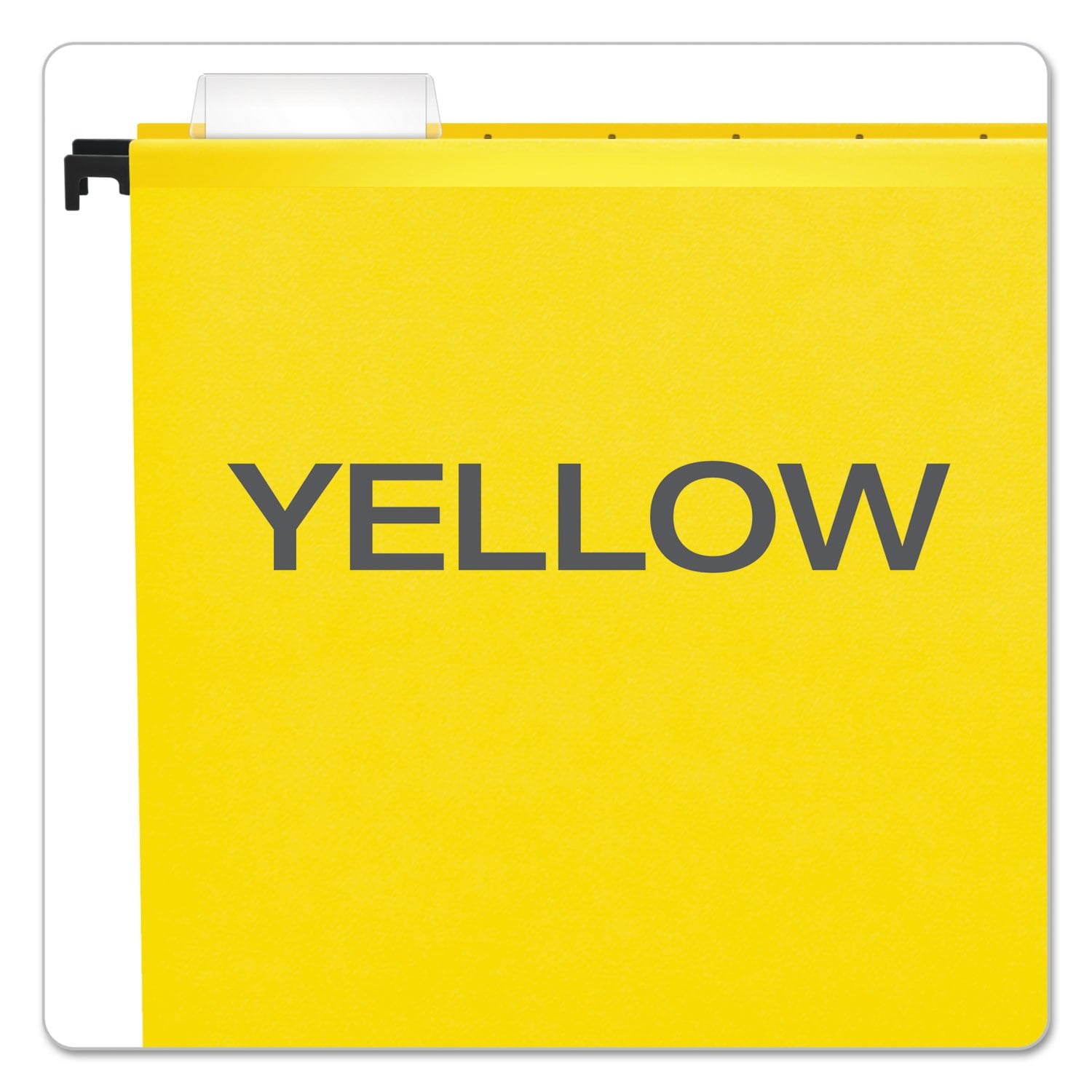 Pendaflex SureHook Hanging File Folder, Letter Size, 1/5 Cut Tabs, Yellow, Pack of 20
