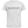 thumbnail image 1 of Dentist Logo With Floral Design Adult T-Shirt, 1 of 1
