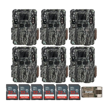 Image of Browning Trail Camera Strike Force Pro DCL (6-Pack) with 32GB Memory Card Bundle
