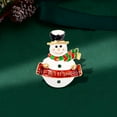 thumbnail image 3 of enjoywould Christmas Brooch Wreath Christmas Tree Snowman Decor Snowflake Decor Colorful Rhinestone Exquisite New Year Gift Sweater Coat Decor Jewelry, 3 of 5