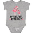 thumbnail image 3 of Inktastic My Babcia Loves Me Flamingo Girls Baby Bodysuit, 3 of 5