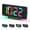 White, variant on 10-Color Night Light Alarm Clock, Large Display Digital Clock with USB Port & Dimmer for Bedroom Living Room, Black