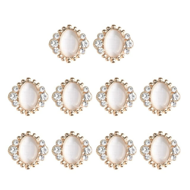 Adornos de Decoración de Botones con Parte Posterior Plana de de Imitación de Cristal para Manualidades DIY Macarena Adorno del Rhinestone de la gema