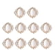 thumbnail image 1 of 10pcs adornos de botones de espalda plana de de imitación de cristal cuadrado vintage, 1 of 6