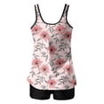 thumbnail image 6 of Jsaierl 2 Piece Tankini Swimsuits Women High Waisted Summer Vacation Print Push Up Swimwear Athletic Tankini Tops with Pants Tankini Bathing Suits S-2XL, 6 of 6