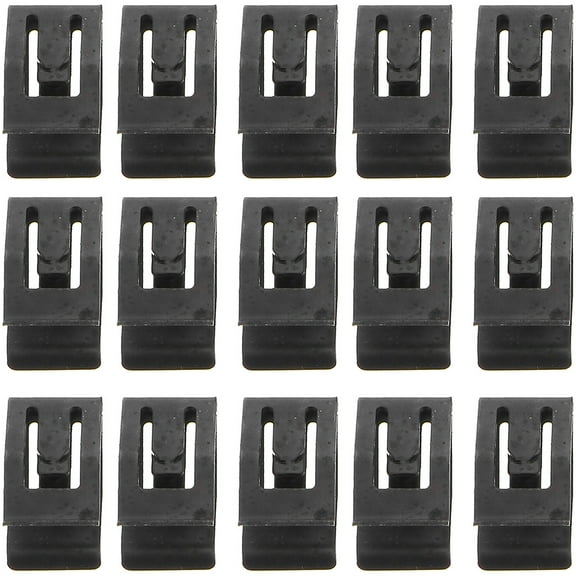 80pcs Black Steel Bumper Clips for Car Use Compatible with Most Vehicles