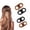 2*Black + 2*Leopard, variant on Magnetic Hair Clips for Women, Flat Clips for Hair, Magnet Hair Clips Strong Hold No Slip, No Crease Sectioning Clip for Thin and Thick Hair, Everyday Styling