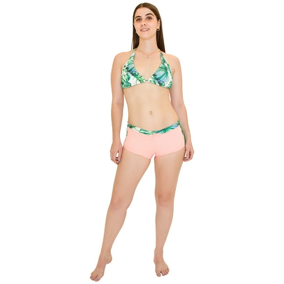 Bikini halter con short para dama