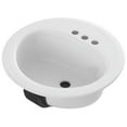 thumbnail image 2 of Bootz White Porcelain Enameled Steel 19in Oval Self Rimming Sink, 2 of 2