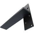 thumbnail image 6 of Ekena Millwork 2 1/2"W x 12"D Floating Steel Heavy Duty Wall Mount, Powder Coated Black, 6 of 10