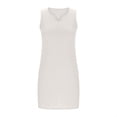 thumbnail image 4 of Short Dresses for Women 2025 Summer Casual Sleeveless V-Neck Tank Dress Flowy A-Line Beach Vacation Sundresses, 4 of 6