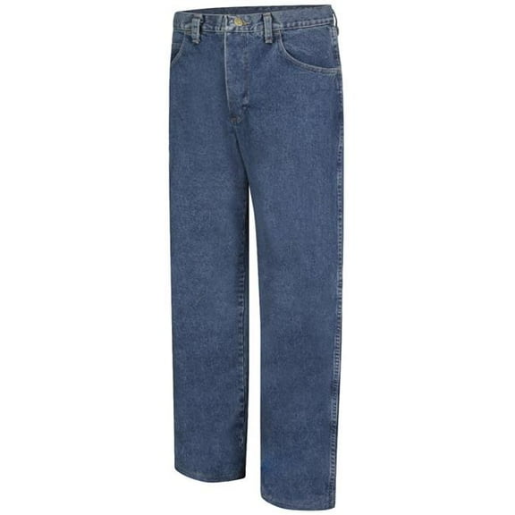 Bulwark PEJ6SW-35-28 Mens Loose FR Jean Pant, Sto ash - Size 35 - 28 in. Inseam
