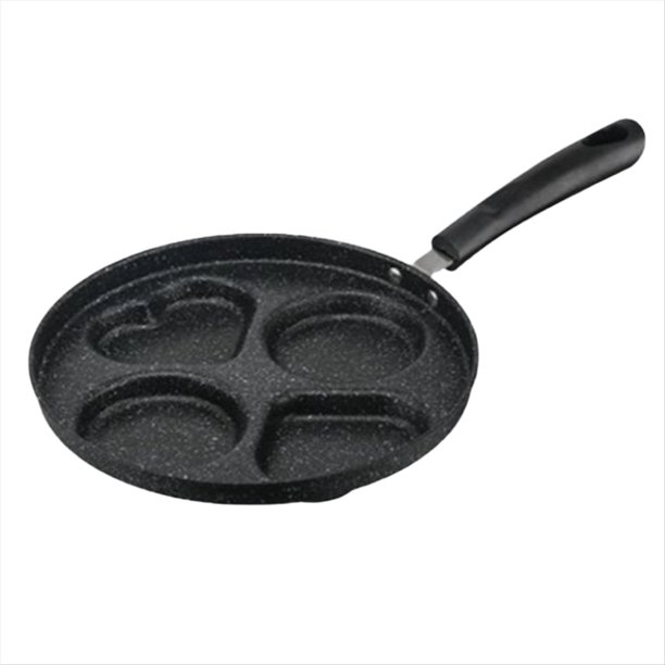 Sartén para Desayuno de 4 Agujeros, Mini Sartén para Tortillas, Utensilios de Cocina para el Hogar, Sartén Pequeña Antiadherente, Molde para Hacer Bolas de Masa de Huevo