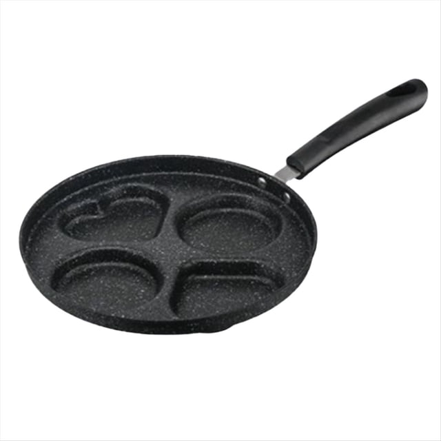 Sartén para Desayuno de 4 Agujeros, Mini Sartén para Tortillas, Utensilios de Cocina para el Hogar, Sartén Pequeña Antiadherente, Molde para Hacer Bolas de Masa de Huevo