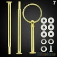 thumbnail image 2 of Walbest Multi-Style Cake Stand Fittings Hardware Fittings Cake Tray Holder 2 or 3 Tiers Cake Stand Mold Crown, for Resin Crafts DIY Making Cupcake Serving Stand Decoration, 1set, 2 of 7