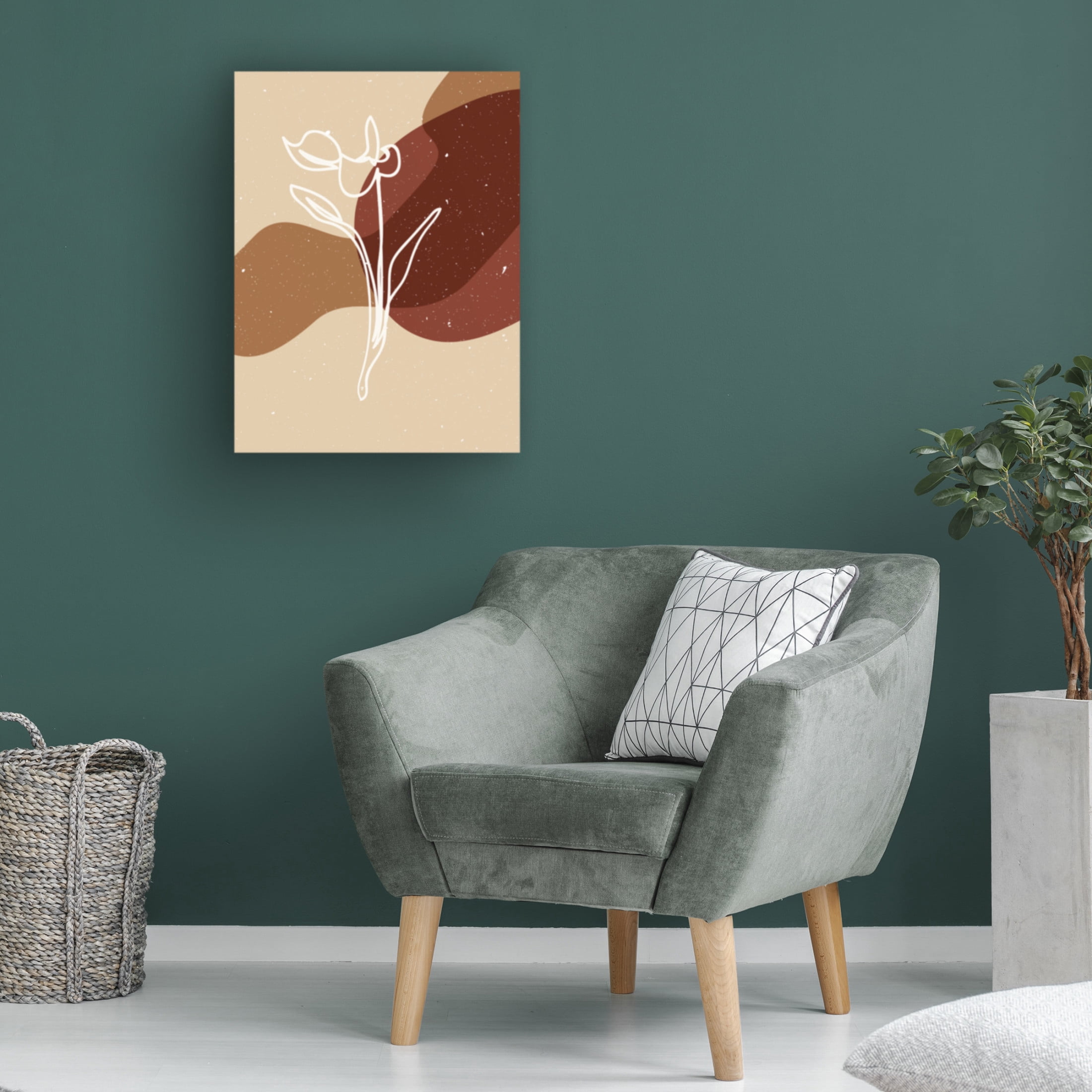 Trademark Fine Art NKTN   Abstract composition 15 Canvas Wall Art
