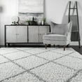 thumbnail image 6 of nuLOOM Trellis Cozy Soft & Plush Shag Area Rug, 3' x 5', White, 6 of 10