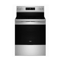 Whirlpool 30″ Freestanding Electric Range WFES5030RZ – Fingerprint-Resistant Stainless Steel, Air Fry & Air Bake, 5.3 cu ft, Energy Star Certified