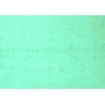 thumbnail image 1 of Ahgly Company Machine Washable Indoor Rectangle Oriental Turquoise Blue Traditional Area Rugs, 3' x 5', 1 of 4