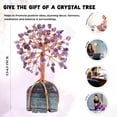 thumbnail image 4 of KY Crocon Seven Chakra Gemstone Tree Copper Wire Feng Shui Money Bonsai Good Luck Chakra Healing Crystals Home Decoration Ornament Figurine Wealth Prosperity Gift Size: 10-12", 4 of 7