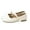White, variant on Women's Retro British Style Leather Shoes 2023 Spring Fall Collection, Korean Inspired Flat Bottom with Internet Personality, Trendy Gift for Outdoor, Office, Dressy Wear White 40