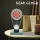 thumbnail image 3 of Vintage Chain Gear Creative Clock 3D Hollow Restaurant Bar Decor (rojo), 3 of 6